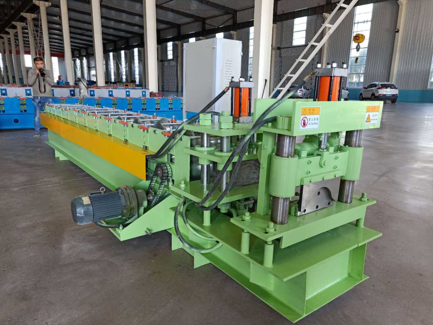 metal roof ridge roll forming machine