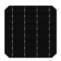 Sel suria 5BB sel solar monokristal156X156Mm