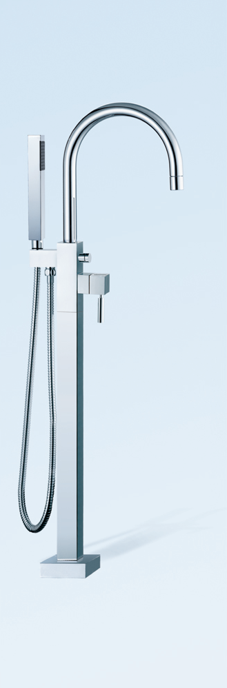 Free Standing Tub Filler with Hand Shower ○