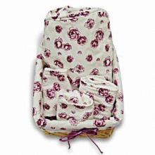 Baby Gift Set with Willow Basket Package