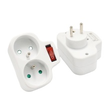 France Socket Plug Adapter with Switch EU Power Strip Socket