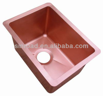 Rectangle copper prep bar sinks