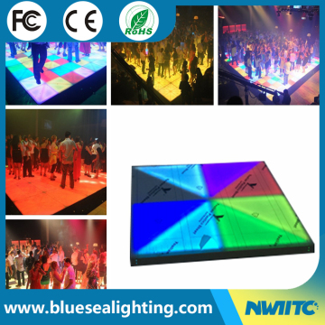 RGB illuminated lighted floor tiles interactive led dance floor