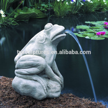 Wholesale carved small stone frog water fountain