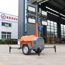 High Efficiency Diesel Engine 7M Mobile Light Tower