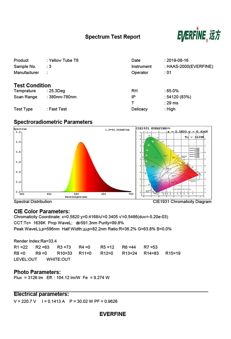 T5 T8 yellow color LED tube light to be Lighting expert on Industry