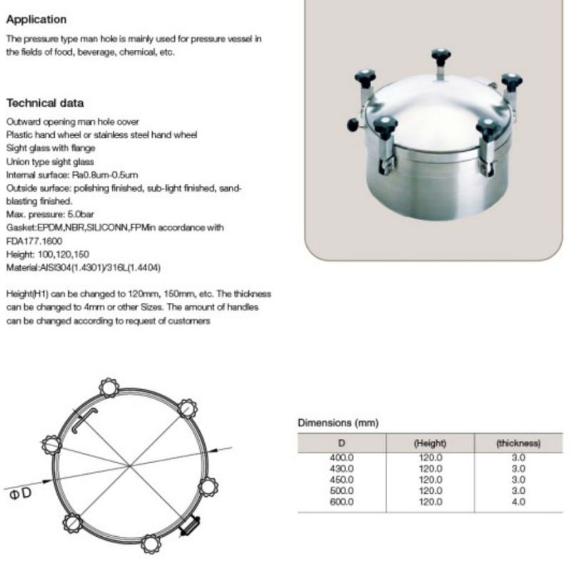 Manhole Cover With Pressure