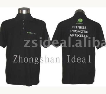 Men's cotton polo t shirt/black short sleeve polo t shirt/promotional polo t shirt China supplier