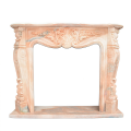 Rococo Reverie Hand-Carved Carrara Marble Fireplace Mantel
