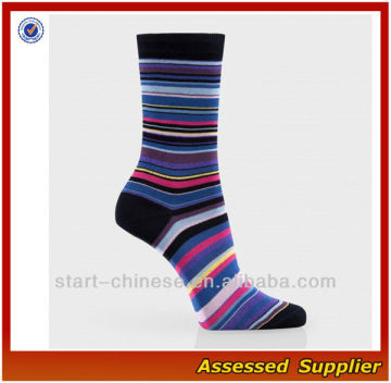 Classic Women's Navy Signature Stripe Socks/ Ankle Cotton Women Socks