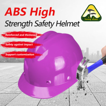 Fiberglass material V-shaped safety helmet purple