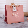 Custom Gold Hot Foil Logo Paper Gift Bag