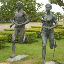 life size bronze athlete statue for park decoration