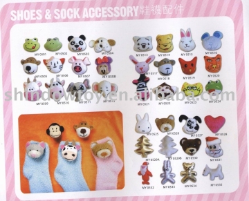 Plush animal sock accessory cloth animal toy decoration