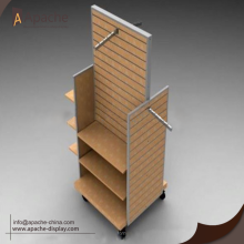 Stable Wooden Trough Plate Tools Display Stand