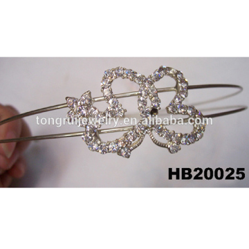 glitter crystal butterfly metal wire headband