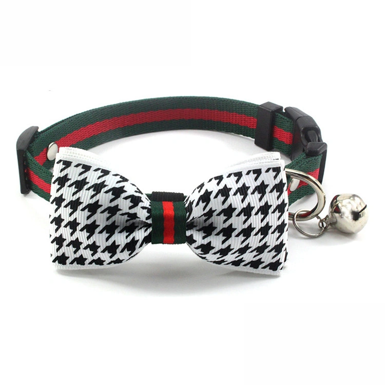 Bowknot Cat Neck Collar Pet Collar Bell Puppy Dog Collars