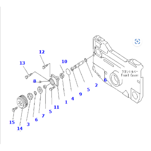 707-F1-01380 Ensemble de cylindre pour PC1250-8 PC1250-8R