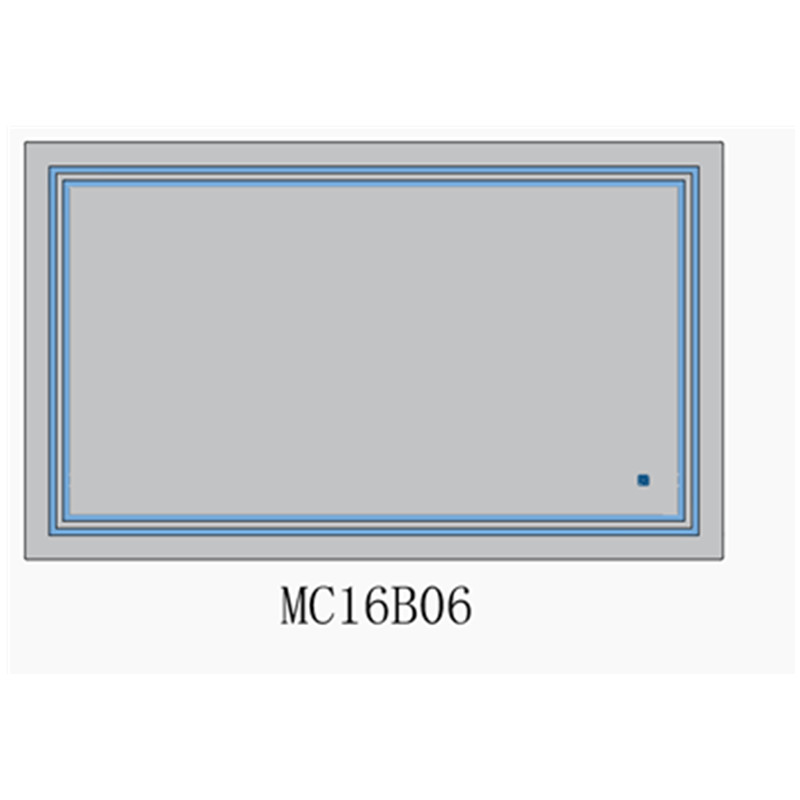 مستطيلة LED الحمام مرآة MC16