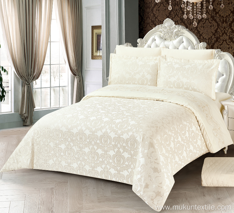 Luxury shiny wedding comforter set queen size