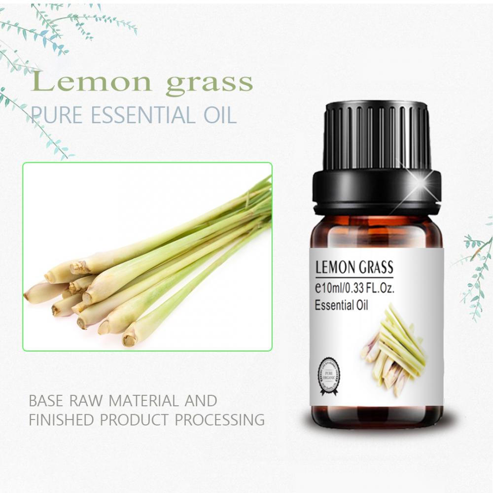 Aceite esencial de hierba de limón 100% de alta calidad a granel