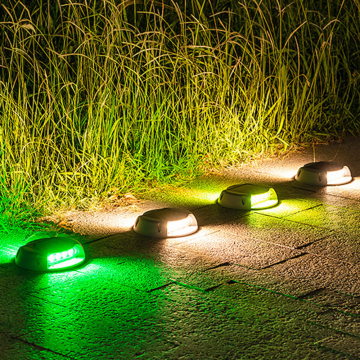 Waterproof Outdoor Solar Stair Light RGB Dimmable Deck Corridor Decorative LED