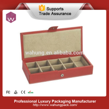 High-end jewelry boxes for cufflinks, large cufflink storage box (WH-0024)