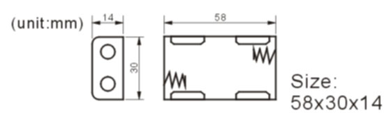 FBCB1146-1 battery holder