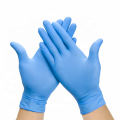 Guantes de nitrilo desechables médicos blancos azules sin polvo