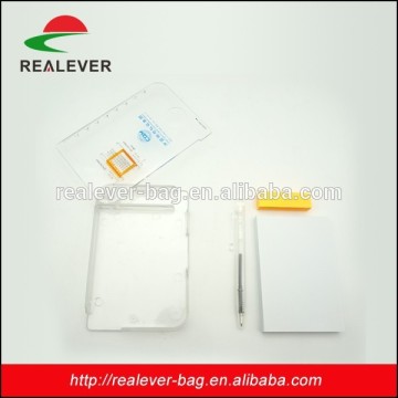 cheap cute writing notebook/note book with pen slot inside