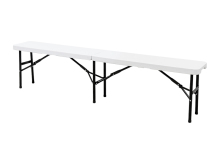 White Plastic Portable Folding Bench for party
