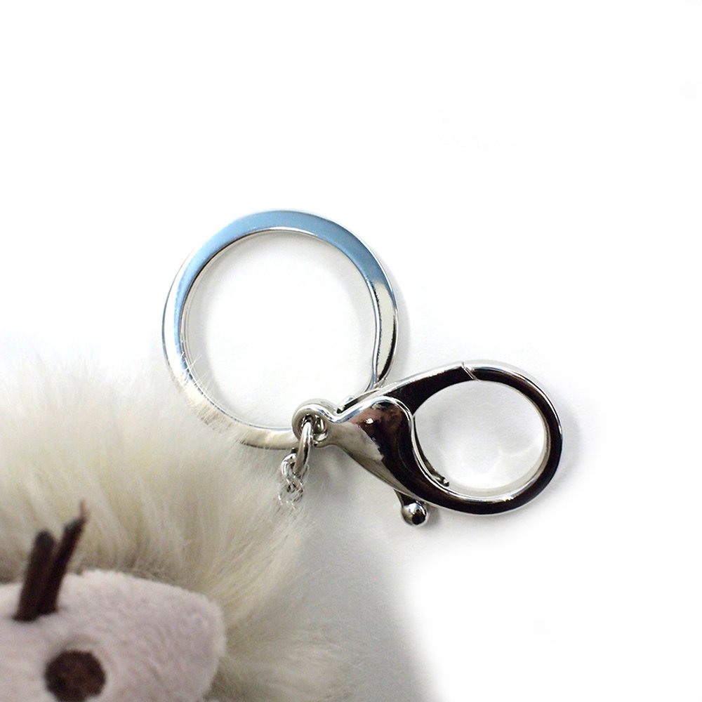 Plush Cat Pom Poof Key Chain 4 Plush Cat Pom Poof Key Chain 4
