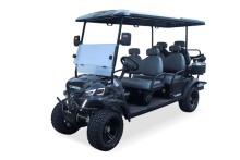 Durable Black 4+2 Passenger Golf Cart Model