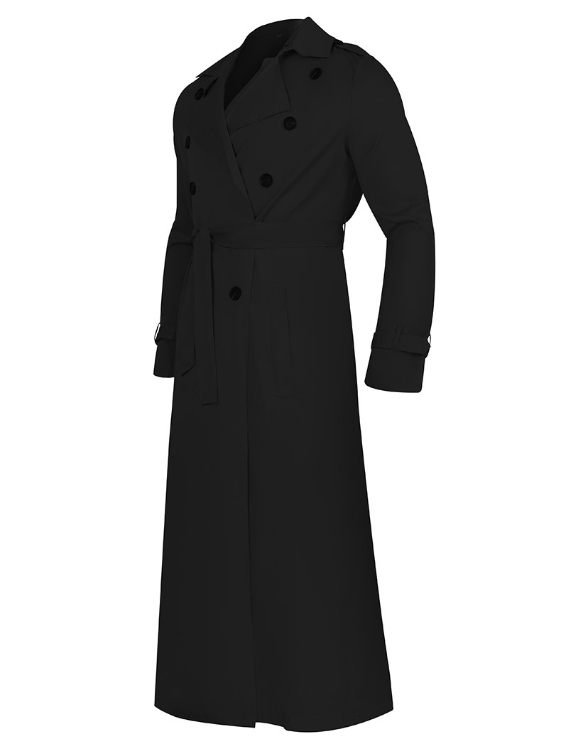 Plus Size Blank Men S Trench Coat