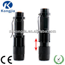 Mini Clip High Power Zoom Flashlight