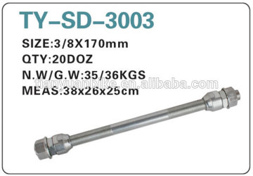 bicycle hub spindle,front and rear bicycle hub spindle