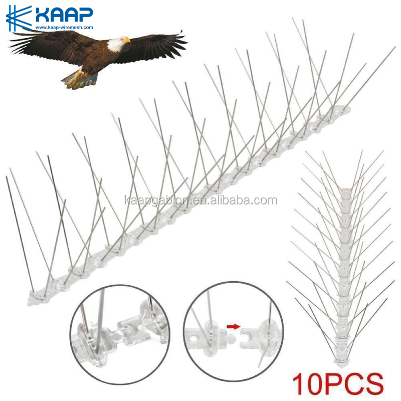 China factory Stainless steel Anti Bird wire barriers & Pigeon spikes