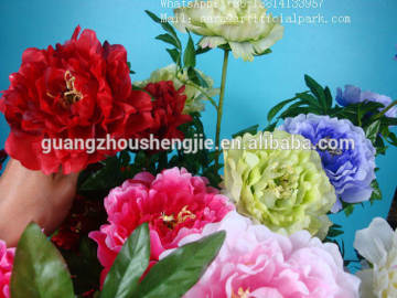 Artificial peony flower,5 heads peony flower