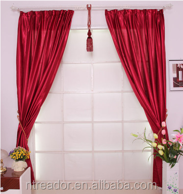 satin curtain wedding decoration living room decoration