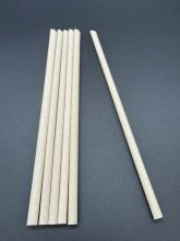 Fully degradable rice husk fiber straw