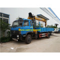 XCMG 4X2 10ton lori lililowekwa kwenye cranes