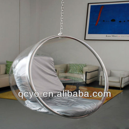 Elegant hanging bubble acrylic ball chair