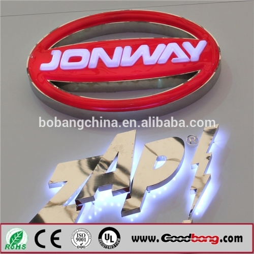 Outdoor advertising LED backlit sign/stainless steel letter sign/backlit letters