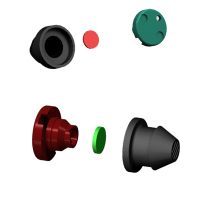 Button type emitter mold