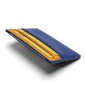 Blue and yellow Colors Combined Compact card holder