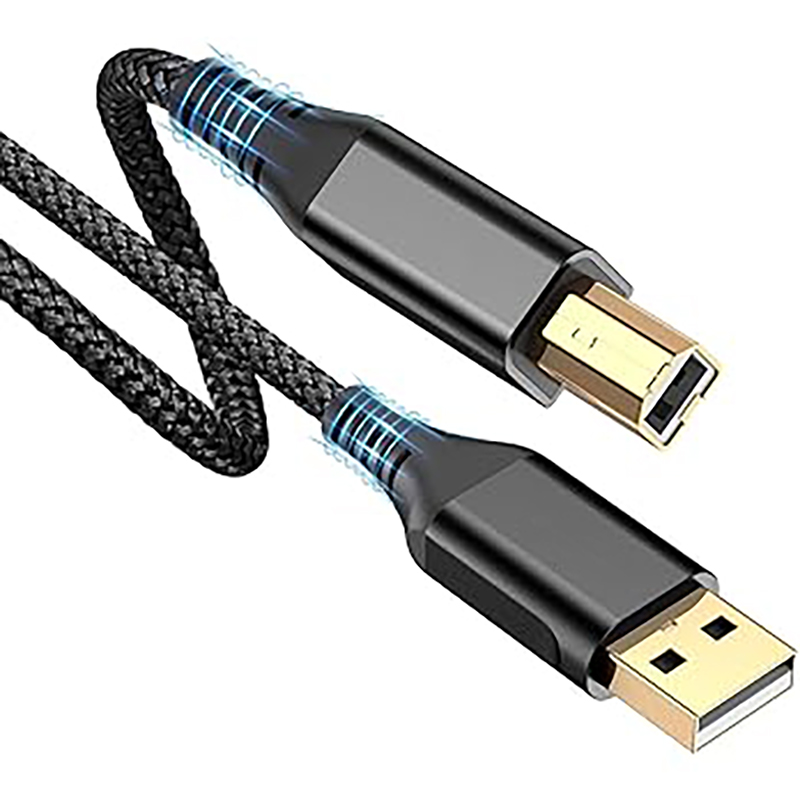 USB 0 Printer Cable - USB-A to USB-B Adapter