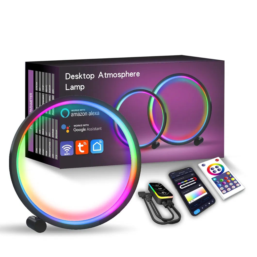 Smart RGB Desk Lamp with WiFi Control for Home Decor