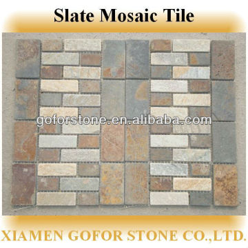 Flagstone mat mesh stone tile