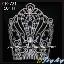 10" Big Tall Rhinestone Crowns For Sale