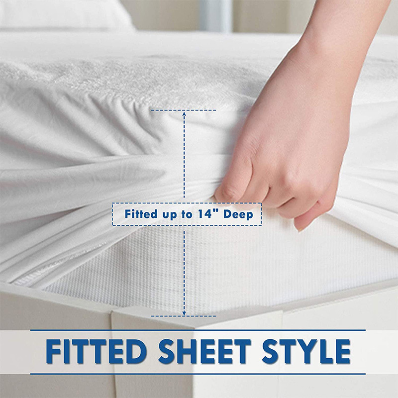 Waterproof Bed Mattress Protector Cover Waterproof Bed Mattress Protector Cover